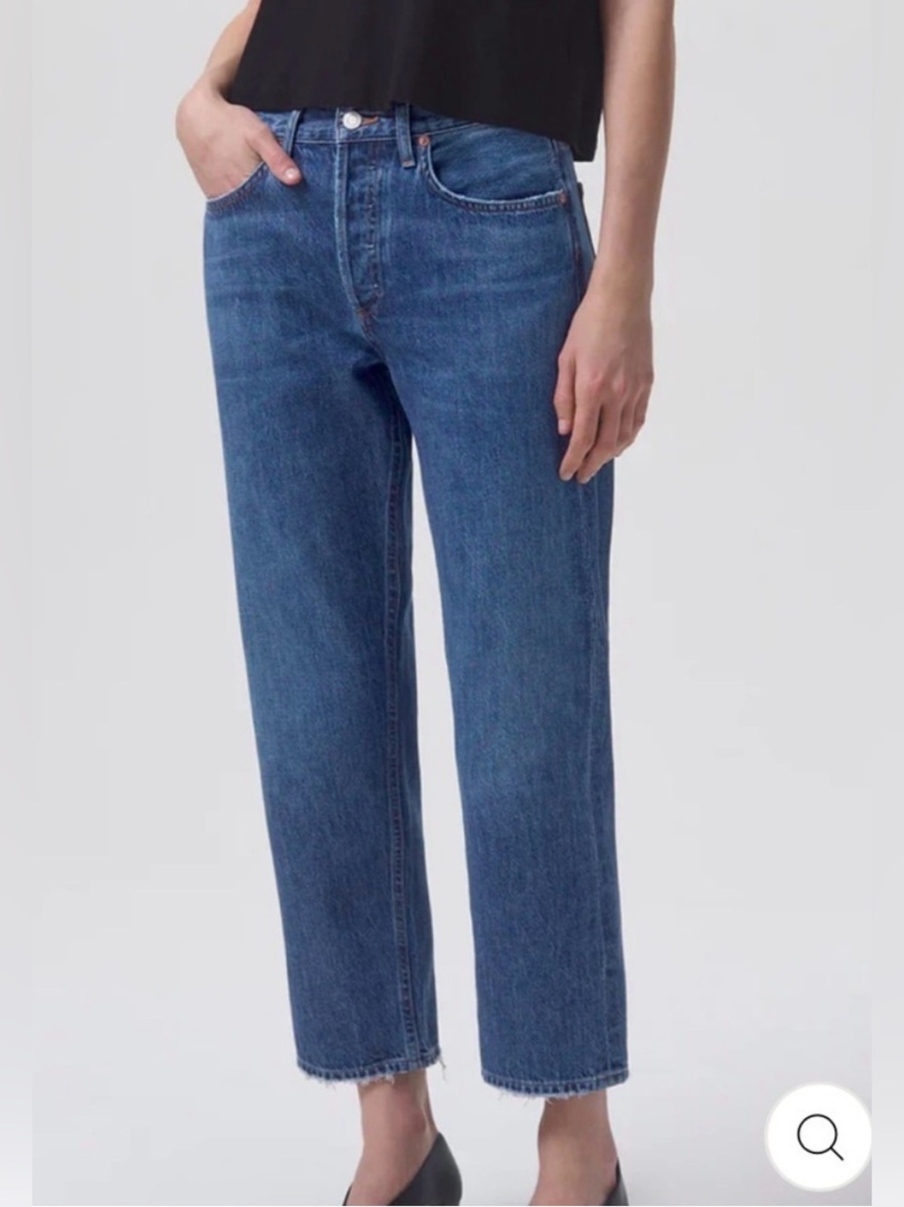 Agolde Parker Jean Surreal Dark Wash Boyfriend Jeans 28